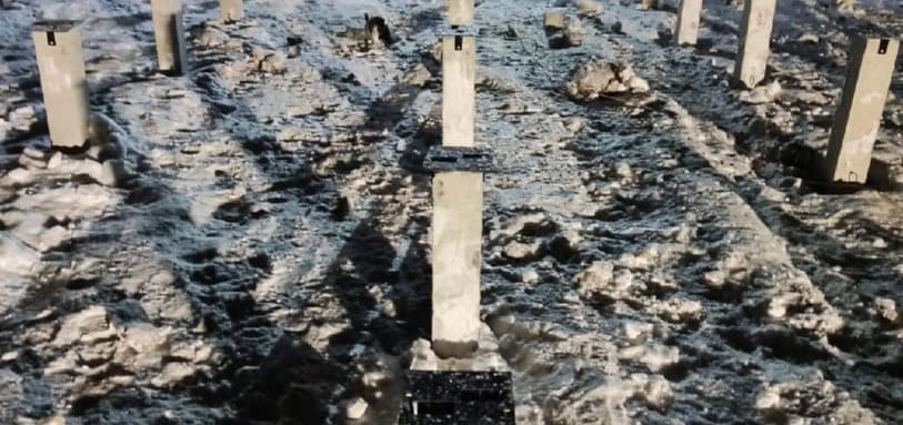 Фундамент на забивных ЖБ сваях