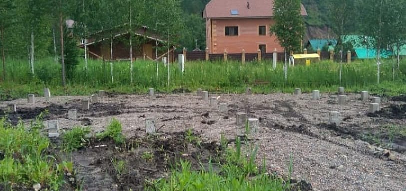 Фундамент на забивных ЖБ сваях