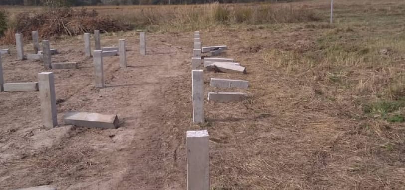 Фундамент на забивных ЖБ сваях