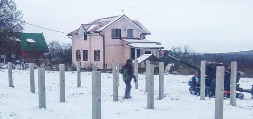 Фундамент на забивных ЖБ сваях